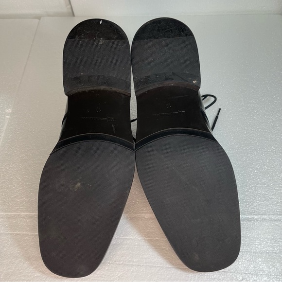 Material London mens shoes black Tie up Leather size 10 pre owned good condition - Picture 10 of 16